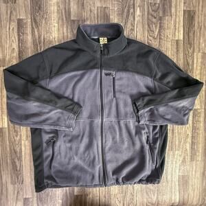 Red Head Brand Co 3XL Polyester Fleece Jacket Gray Green Full Zip Outdoor